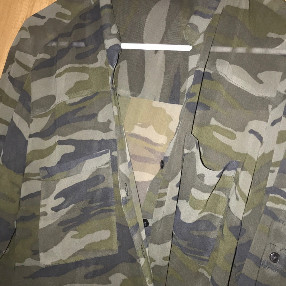 Camo see through flannel
